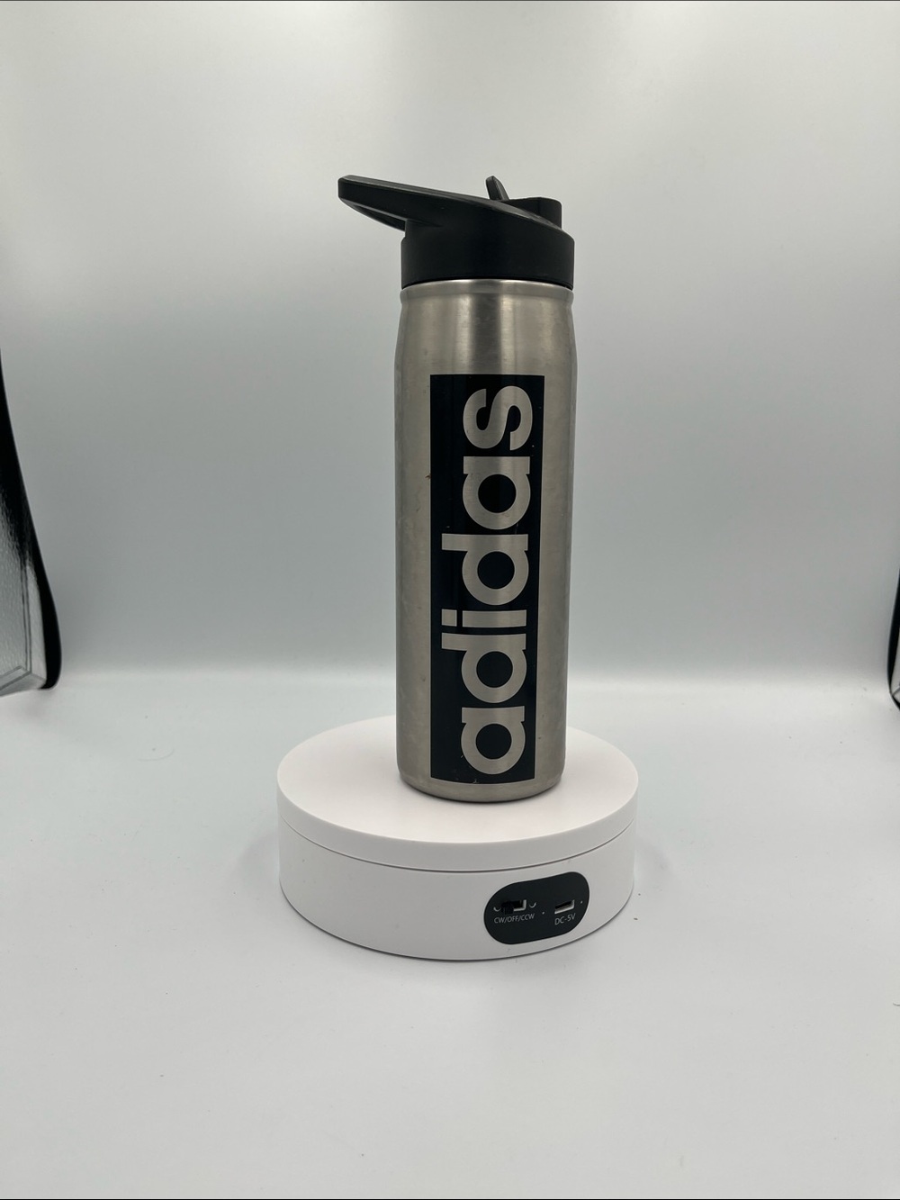 adidas Silver & Black Insulated Sports Bottle